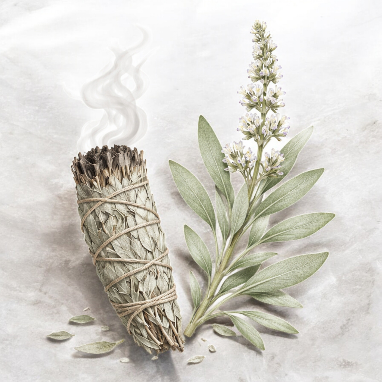 Tocha Sálvia Branca